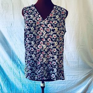 Banana Republic Floral Pattern Blouse